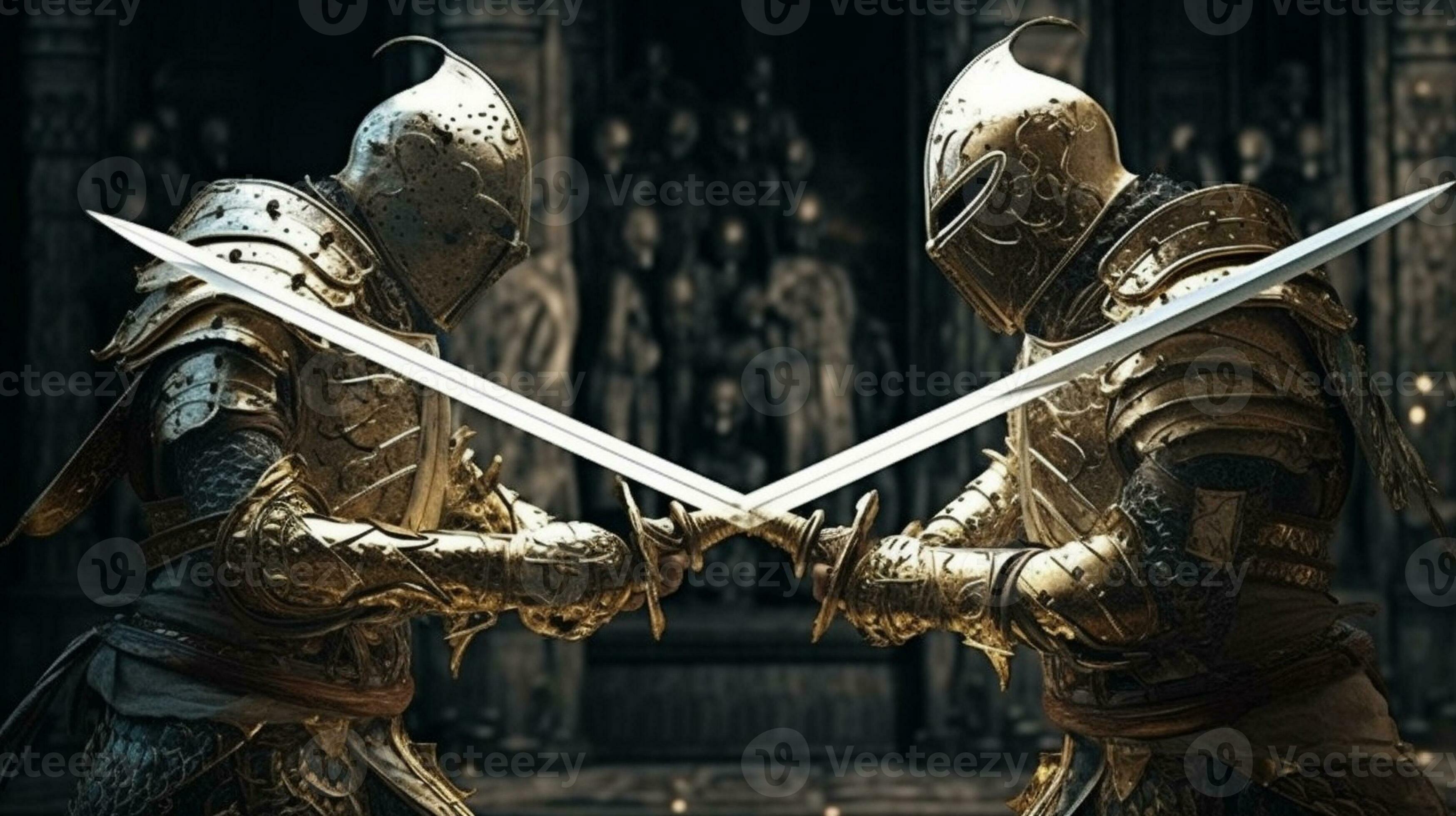 ai-generative-two-medieval-knights-fighting-with-swords-in-front-of-the-gothic-cathedral-free-...jpg