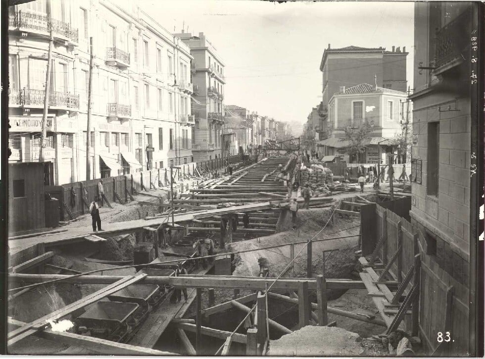 Το εργοτάξιο κατά τη διάνυξη της σήραγγας, 1928 © Αρχείο ΗΣΑΠ.jpg